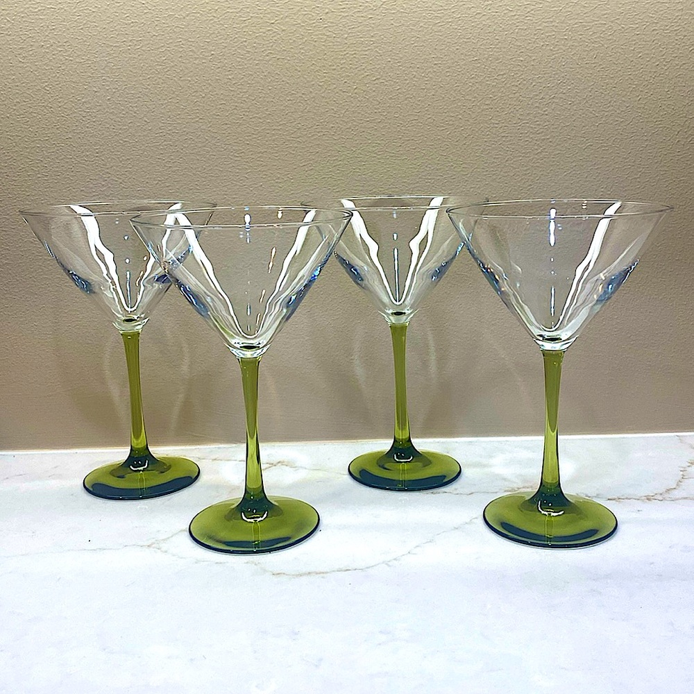Mid Century Martini Glasses